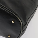 GUCCI Bamboo Shoulder Bag Leather 2way Black Gold 001 2865 1657 Auth 90187-8