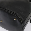 GUCCI Bamboo Shoulder Bag Leather 2way Black Gold 001 2865 1657 Auth 90187-16