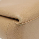 GUCCI Bamboo Hand Bag Leather 2way Beige Gold 000 33 0240 Auth 90195-15