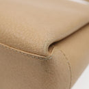 GUCCI Bamboo Hand Bag Leather 2way Beige Gold 000 33 0240 Auth 90195-16