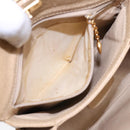 GUCCI Bamboo Hand Bag Leather 2way Beige Gold 000 33 0240 Auth 90195-24