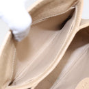 GUCCI Bamboo Hand Bag Leather 2way Beige Gold 000 33 0240 Auth 90195-25