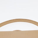 GUCCI Bamboo Hand Bag Leather 2way Beige Gold 000 33 0240 Auth 90195-14