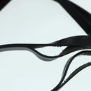 FENDI Zucchino Canvas Tote Bag Red Black Silver Auth 90199-9