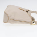 CELINE Horse Carriage Shoulder Bag Leather Beige Gold Auth 90216-4