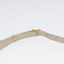 CELINE Horse Carriage Shoulder Bag Leather Beige Gold Auth 90216-8