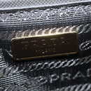 PRADA Chain Quilted Shoulder Bag Nylon Khaki Gold Auth 90227-19