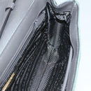 PRADA Chain Quilted Shoulder Bag Nylon Khaki Gold Auth 90227-20