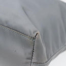 PRADA Tote Bag Nylon Light Blue Silver Auth 90235-15