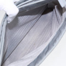 PRADA Tote Bag Nylon Light Blue Silver Auth 90235-24