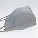 PRADA Tote Bag Nylon Light Blue Silver Auth 90235-4