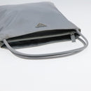 PRADA Tote Bag Nylon Light Blue Silver Auth 90235-7