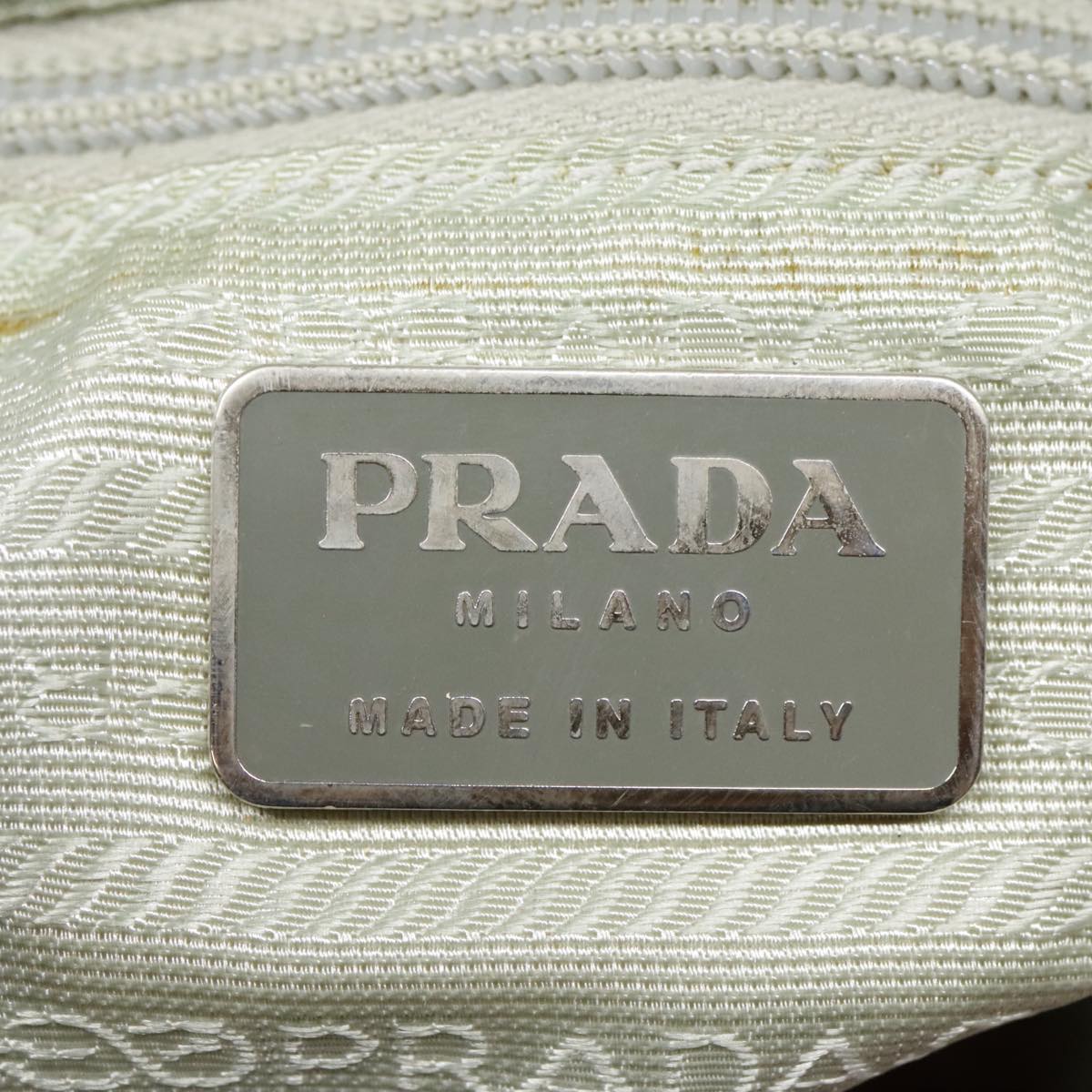 PRADA Shoulder Bag Nylon Pink Silver Auth 90242