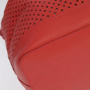 LOUIS VUITTON Leather Perfo Noe Shoulder Bag Red M94074 LV Auth 90244-15