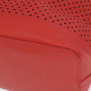 LOUIS VUITTON Leather Perfo Noe Shoulder Bag Red M94074 LV Auth 90244-16