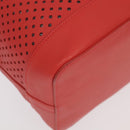 LOUIS VUITTON Leather Perfo Noe Shoulder Bag Red M94074 LV Auth 90244-17