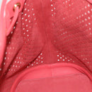 LOUIS VUITTON Leather Perfo Noe Shoulder Bag Red M94074 LV Auth 90244-19