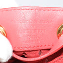 LOUIS VUITTON Leather Perfo Noe Shoulder Bag Red M94074 LV Auth 90244-20