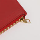 LOUIS VUITTON Leather Perfo Noe Shoulder Bag Red M94074 LV Auth 90244-25