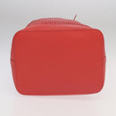 LOUIS VUITTON Leather Perfo Noe Shoulder Bag Red M94074 LV Auth 90244-5