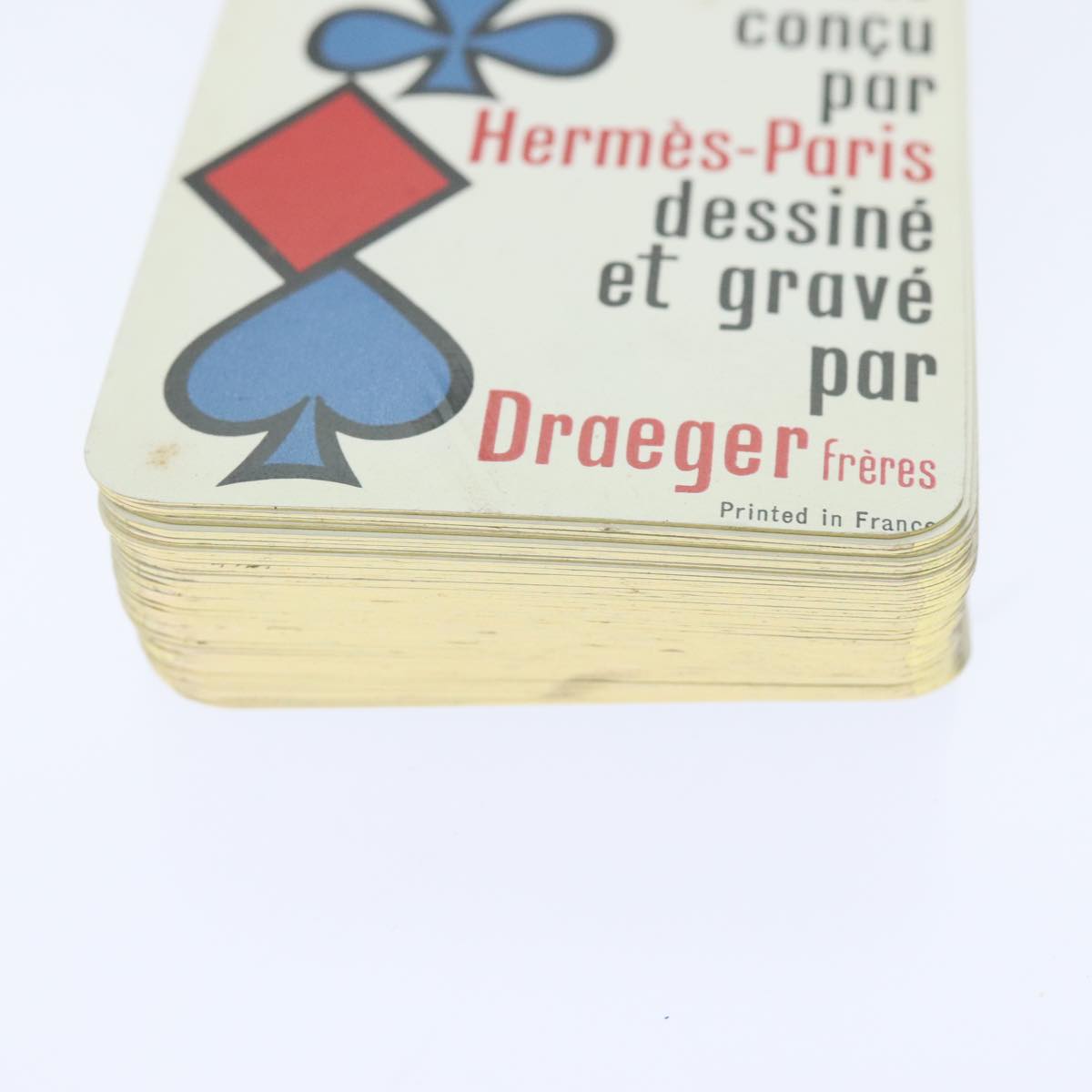 HERMES Playing Cards Blue Red Auth 90249A