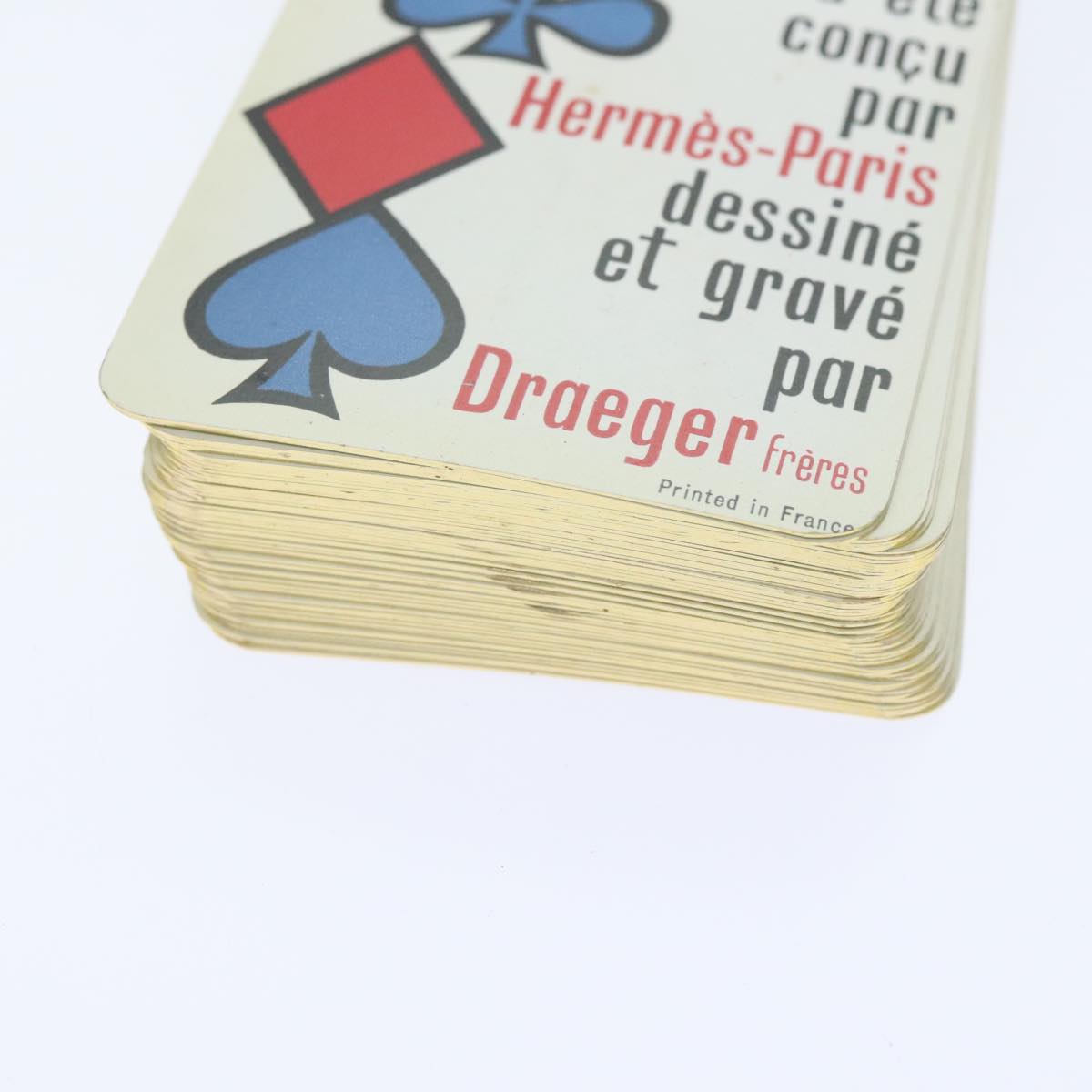 HERMES Playing Cards Blue Red Auth 90249A