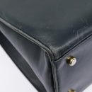 Salvatore Ferragamo Gancini Tragetasche Leder Schwarz Gold Auth 90254-16
