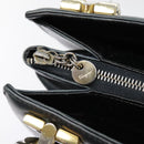 Salvatore Ferragamo Gancini Tragetasche Leder Schwarz Gold Auth 90254-19