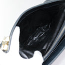 Salvatore Ferragamo Gancini Tragetasche Leder Schwarz Gold Auth 90254-23