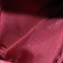 BURBERRY Nova Check Blue Label Hand Bag Nylon Leather Red Pink Silver Auth 90265-18