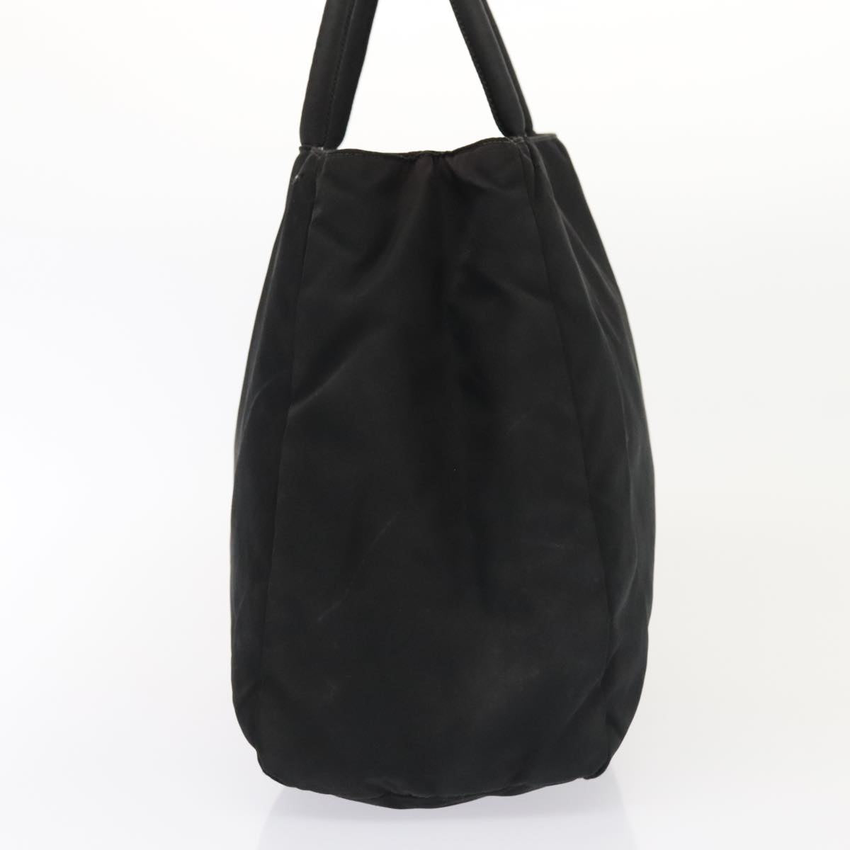 PRADA Hand Bag Nylon Black Auth 90266