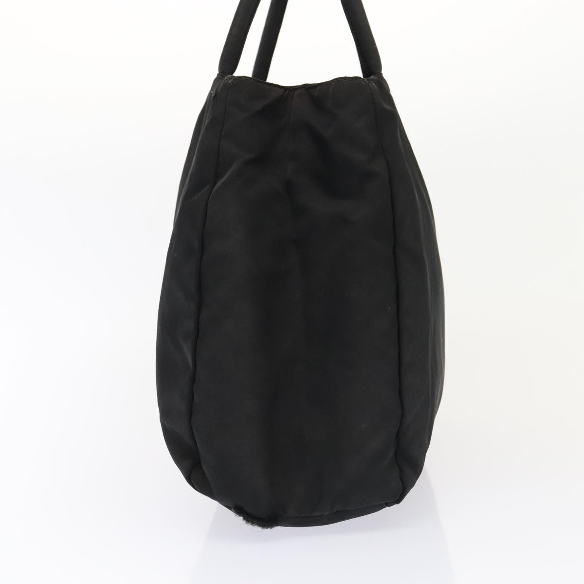 PRADA Hand Bag Nylon Black Auth 90266