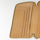 CELINE Macadam Canvas Clutch Bag PVC Leather Brown Gold Auth 90268-19