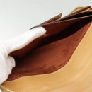 CELINE Macadam Canvas Clutch Bag PVC Leather Brown Gold Auth 90268-26