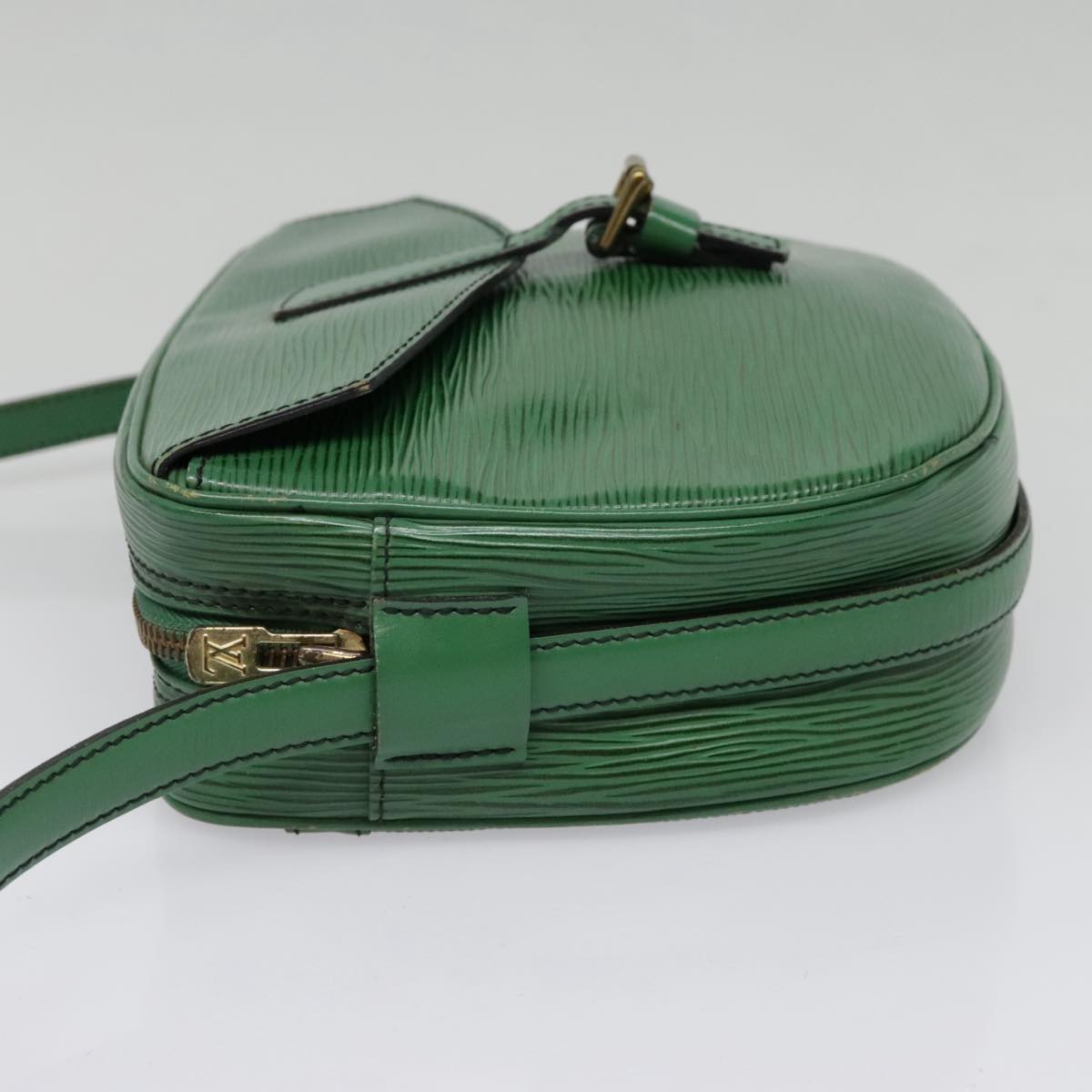 LOUIS VUITTON Epi Jeune Fille MM Shoulder Bag Green M52154 LV Auth 90277