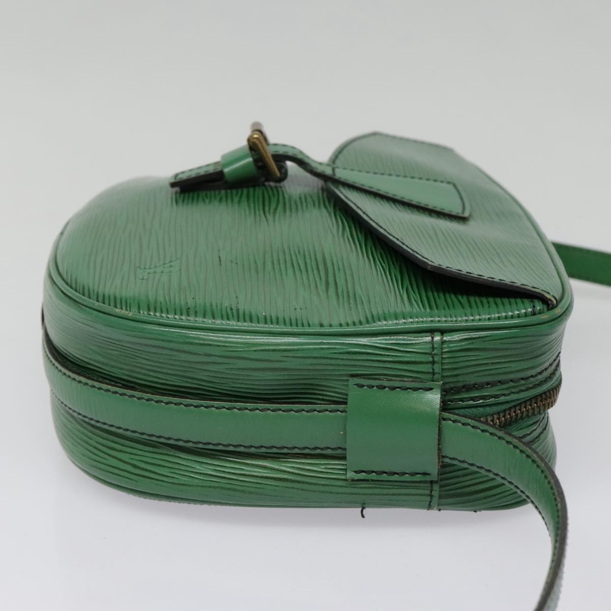 LOUIS VUITTON Epi Jeune Fille MM Shoulder Bag Green M52154 LV Auth 90277