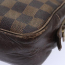 LOUIS VUITTON Damier Ebene Trousse Toilette25 Clutch Bag N47624 LV Auth 90282-15