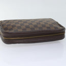 LOUIS VUITTON Damier Ebene Trousse Toilette25 Clutch Bag N47624 LV Auth 90282-5
