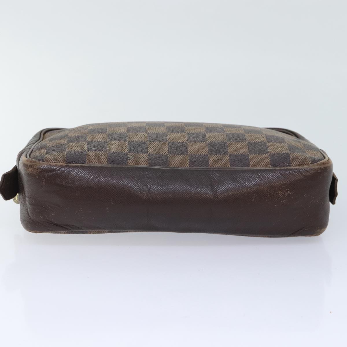 LOUIS VUITTON Damier Ebene Trousse Toilette25 Clutch Bag N47624 LV Auth 90282