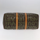 LOUIS VUITTON Monogram Graffiti Keepall 50 Boston Bag Khaki M92196 Auth 90286SAV-6