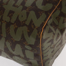LOUIS VUITTON Monogram Graffiti Keepall 50 Boston Bag Khaki M92196 Auth 90286SAV-17