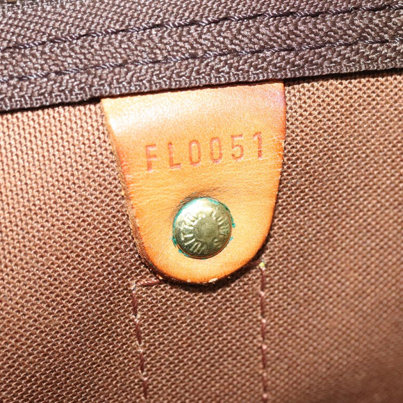 LOUIS VUITTON Monogram Graffiti Keepall 50 Boston Bag Khaki M92196 Auth 90286AV