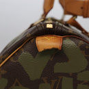 LOUIS VUITTON Monogram Graffiti Keepall 50 Boston Bag Khaki M92196 Auth 90286AV-5