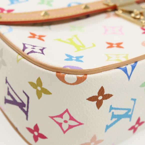 LOUIS VUITTON Monogram Multicolor Sologne Shoulder Bag White M92661 Auth 90289SM