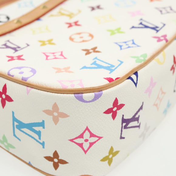 LOUIS VUITTON Monogram Multicolor Sologne Shoulder Bag White M92661 Auth 90289SM