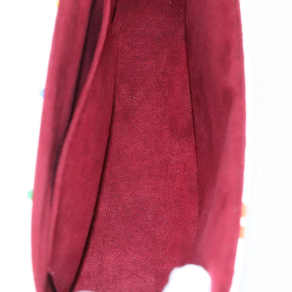 LOUIS VUITTON Monogram Multicolor Sologne Shoulder Bag White M92661 Auth 90289SM