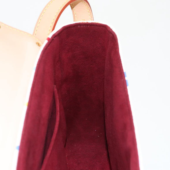 LOUIS VUITTON Monogram Multicolor Sologne Shoulder Bag White M92661 Auth 90289SM