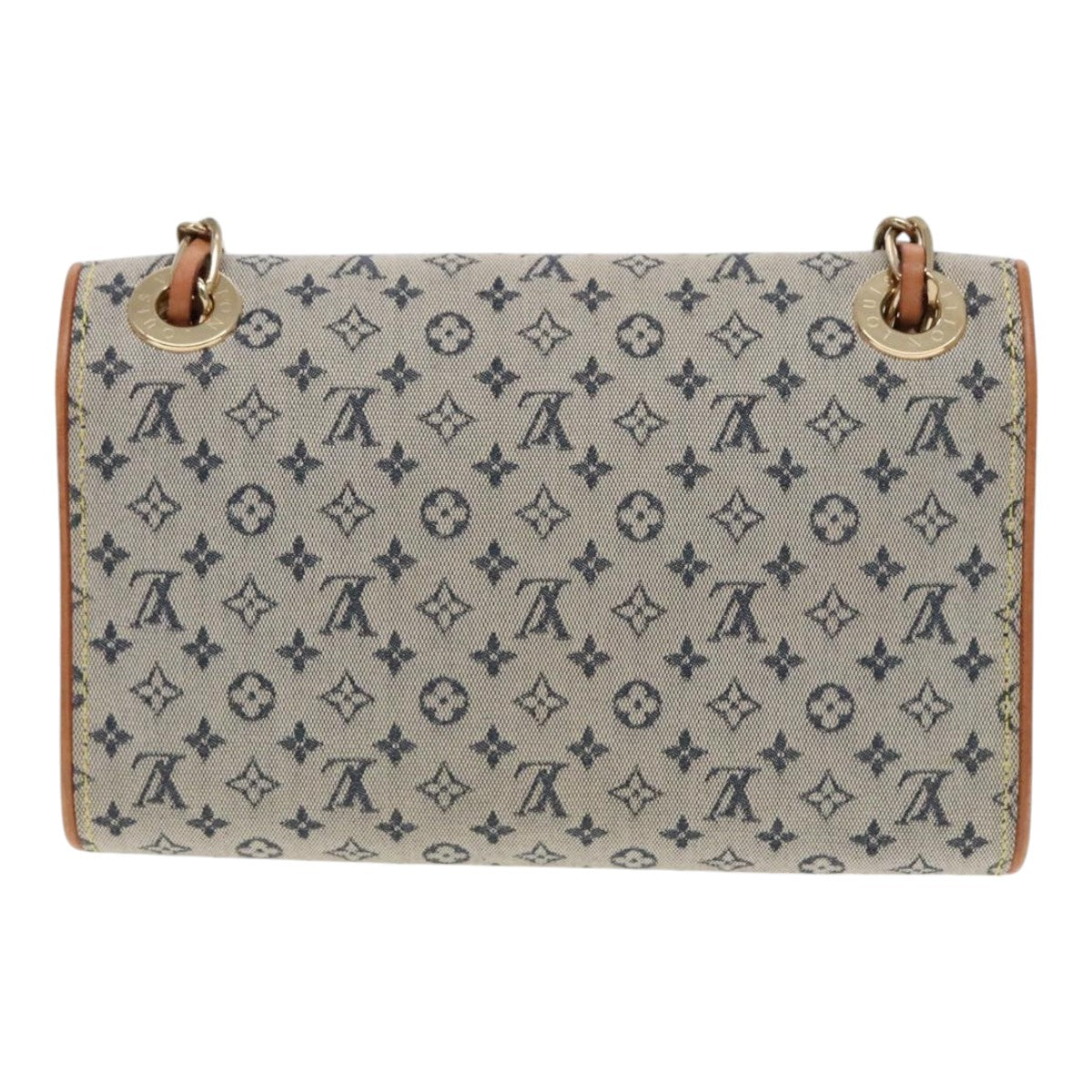 LOUIS VUITTON Monogram Mini Camille Chain Shoulder Bag Blue M92002 Auth 90291 - 0