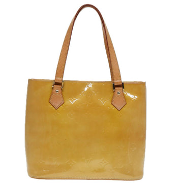 LOUIS VUITTON Monogram Vernis Houston Hand Bag Beige M91004 LV Auth 90318 - 0