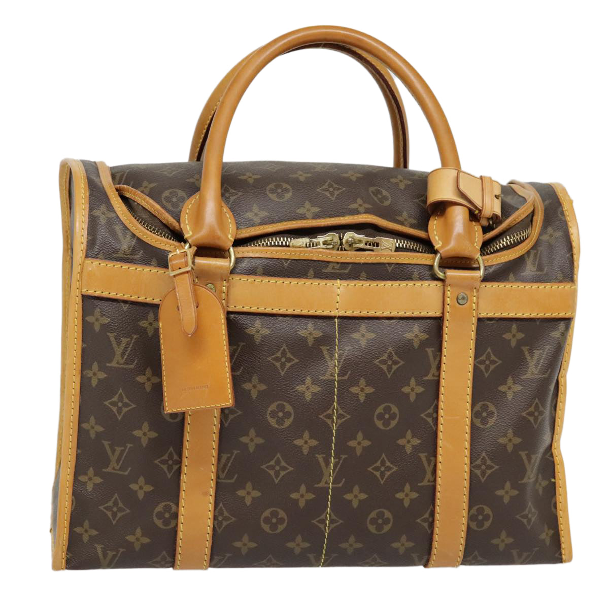 LOUIS VUITTON Monogram Sac Chasseur 40 Pet Carry M41924 LV Auth 90328